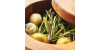 WARM OLIVES WITH CITRUS, ROSEMARY AND GIN